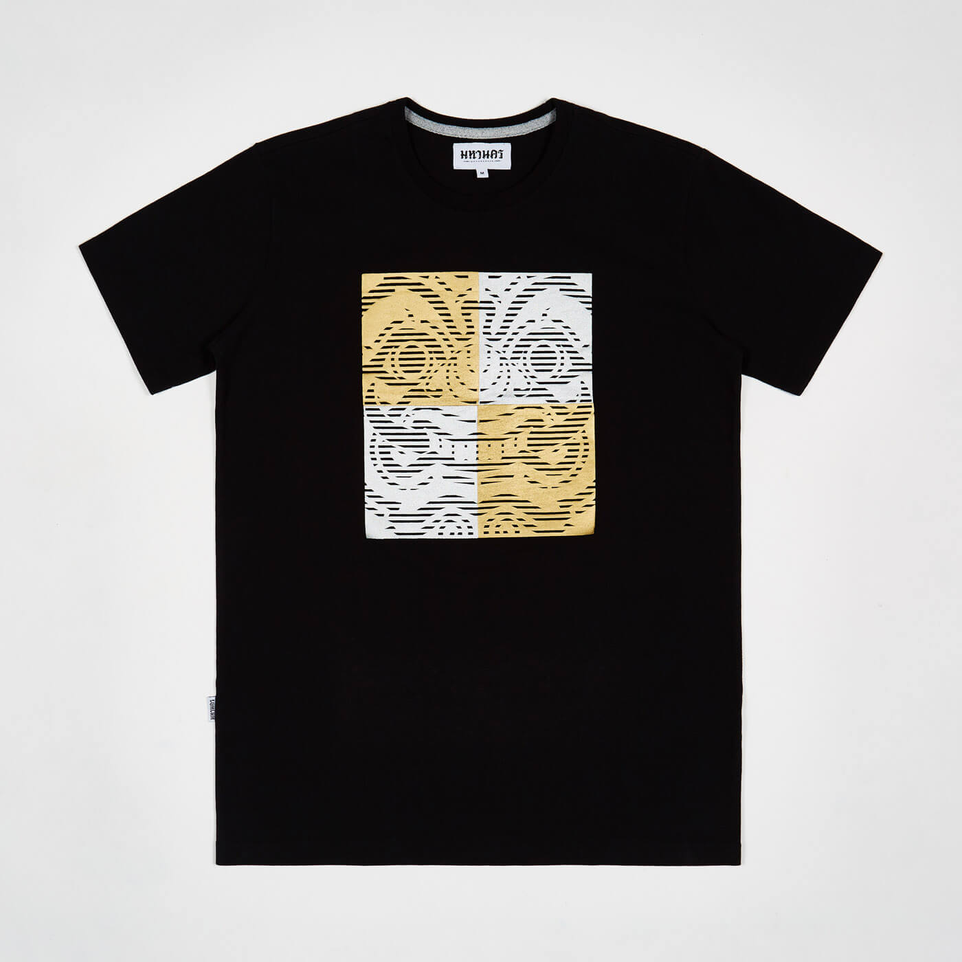 MAHANAKHON T-Shirt Giant Face Two-Tone Black Size XL_免税价格_亿点免税