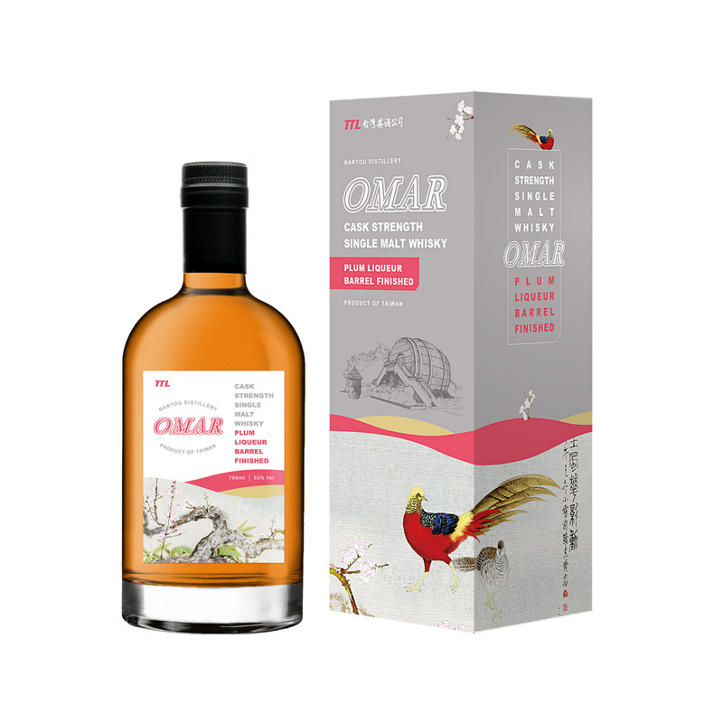 傲玛原桶强度（梅子酒桶）单一麦芽威士忌700ml （新旧版本随机发货）_免税价格_亿点免税