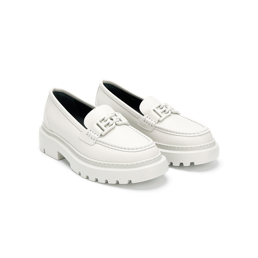 巴利 VALAIS系列皮革软帮鞋 灰白色DUSTY WHITE 21/36.50(23.5cm)_免税价格_亿点免税