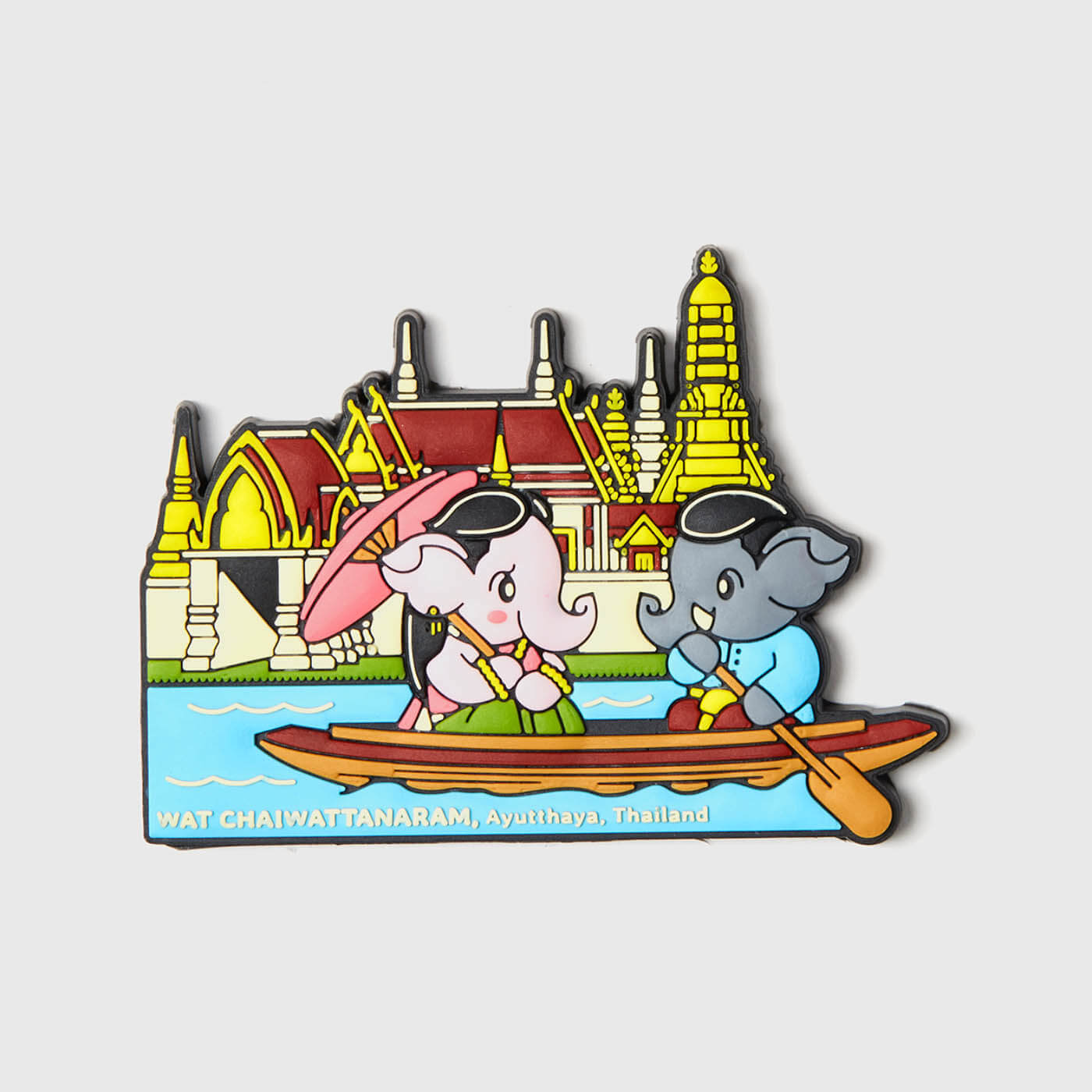 MAHANAKHON Thai Traditional Magnet - Blue_免税价格_亿点免税