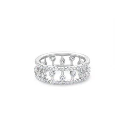 De Beers 戴比尔斯Dewdrop18K白金镶钻戒指J1FU05B00W49_免税价格_亿点免税