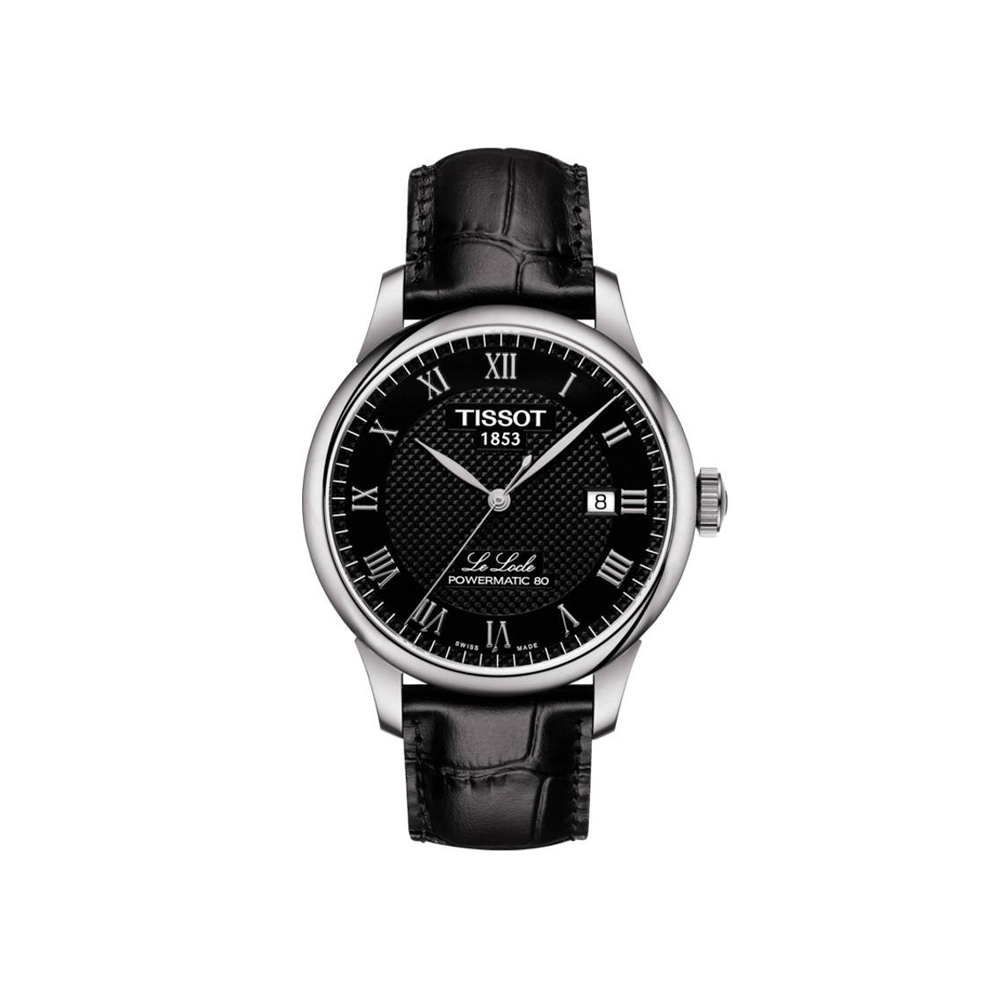 TISSOT 天梭 力洛克系列皮带80机芯机械男表 POWERMATIC 80.111