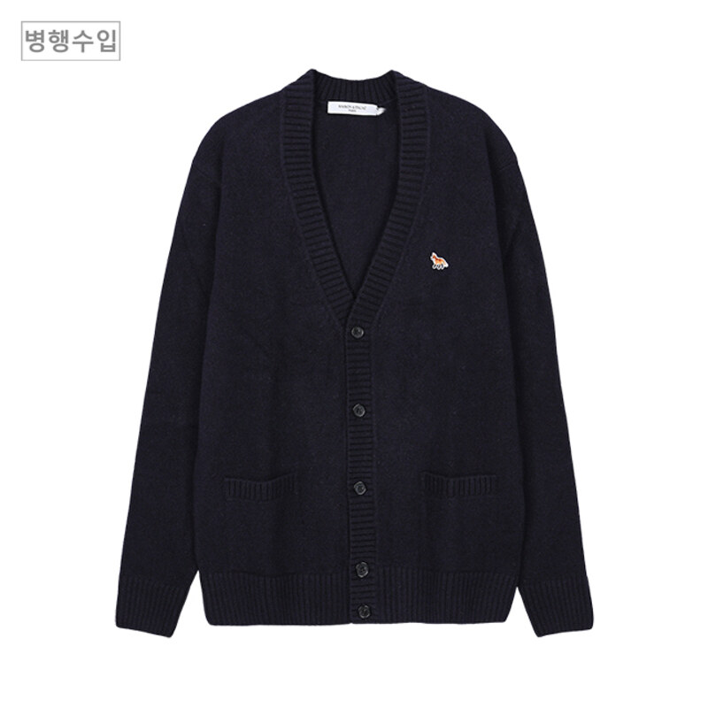 BABY FOX PATCH COSY CARDIGAN_M_WOMAN