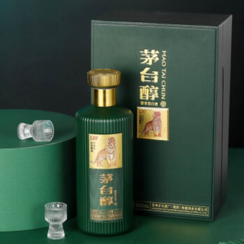 茅台醇邮票文化酒 邮政绿 500ml 53度