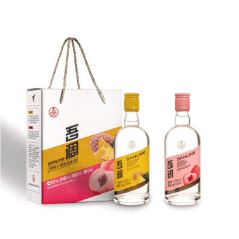吾调果酒（菠萝+水蜜桃套盒） 375mLx2 16.8度 PCS