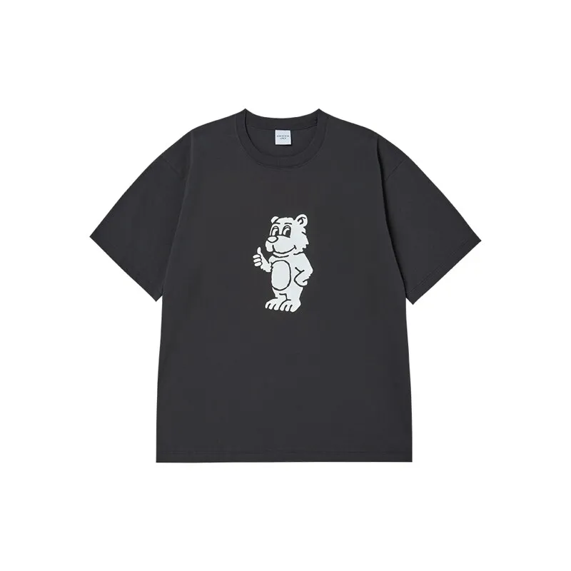 ACME DE LA VIE BASIC AC BEAR SHORT SLEEVE T-SHIRT CHARCOAL2