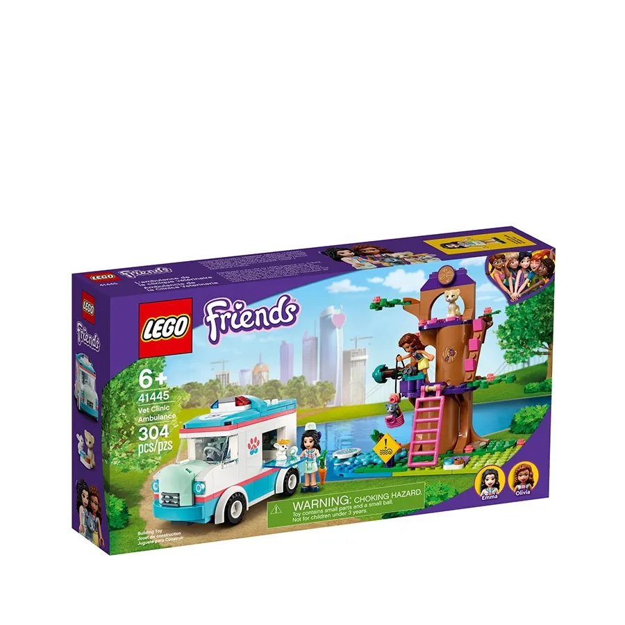 LEGO乐高宠物诊所救护车