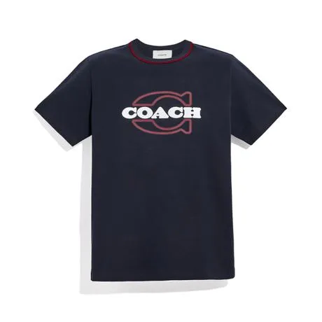 COACH 蔻驰男士有机棉休闲运动T恤C4618 SWV  S