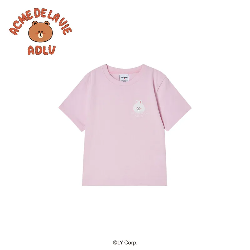 ACME DE LA VIE KIDS BASIC LINE FRIENDS SHORT SLEEVE T-SHIRT LIGHT LINK110