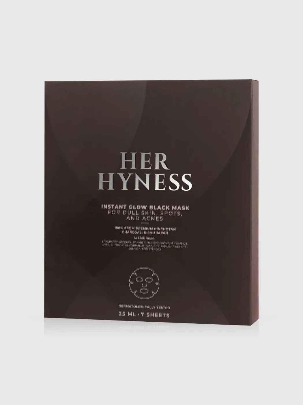 HERHYNESS瞬间焕发光彩黑面膜盒7片