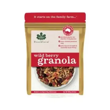 Brookfarm布鲁克戴维森李子野生浆果烘烤麦片袋装300g