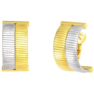 916 Gold Ripple Effect Earrings