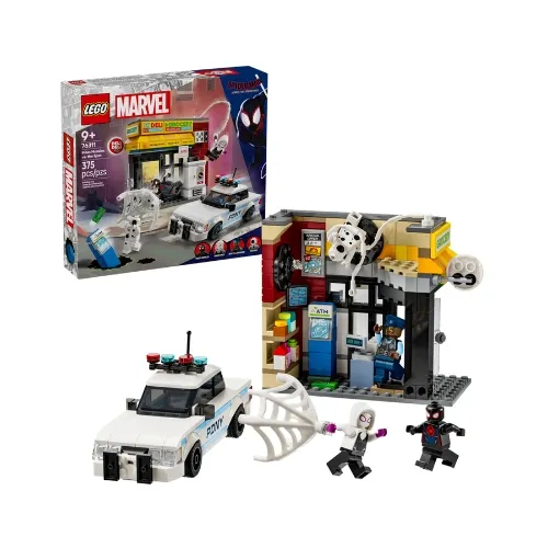 LEGO乐高蜘蛛侠平行宇宙：迈尔斯·莫拉莱斯大战斑点拼插玩具76311 pcs