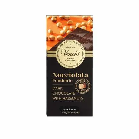 闻绮意大利黑巧克力榛子坚果排块 （巧克力制品）95g