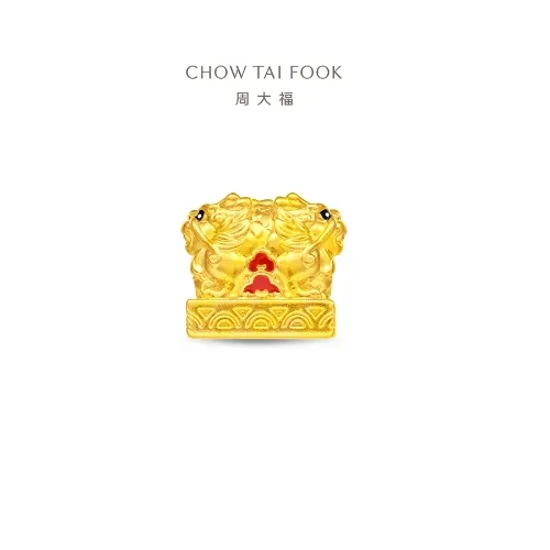 周大福故宫系列足金黄金转运珠吊坠R35599 E1804237