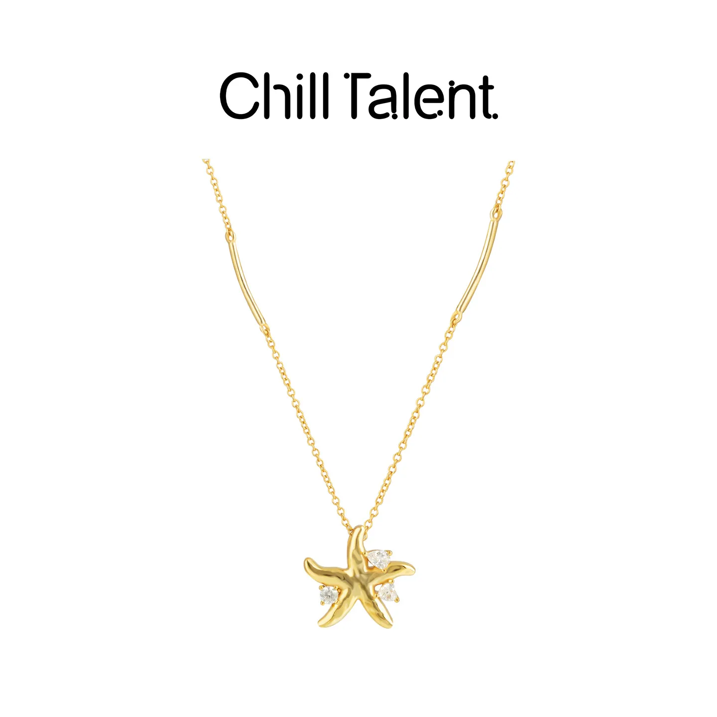 ChillTalent 【何浩楠 木子洋同款】南法湖光海星项链 金色