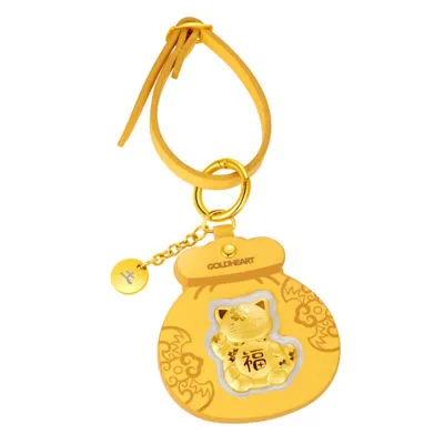 999 Gold 0.1G Metal Prosperity Bag Collectible