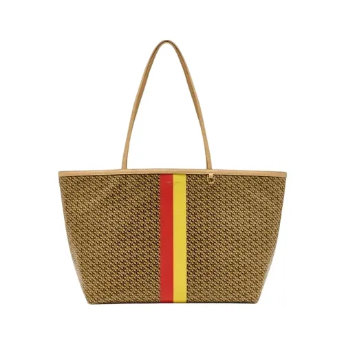 Tory Burch Racer 托特包 面料:织物 里料:织物 棕褐色