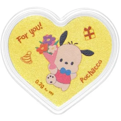 Sanrio Hello Kitty 50th Anniversary Pochacco Heart Coin