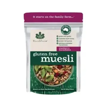 Brookfarm布鲁克蔓越莓澳洲夏威夷坚果无麸质什锦麦片 300g