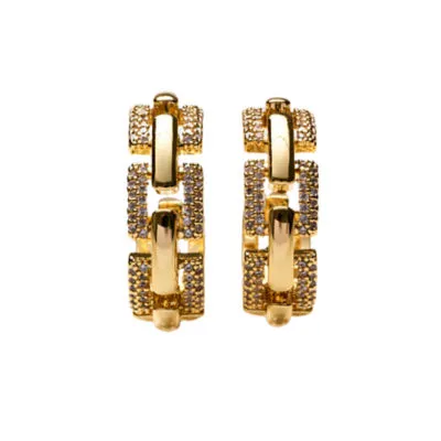 Hear Me Roar Gold Earrings