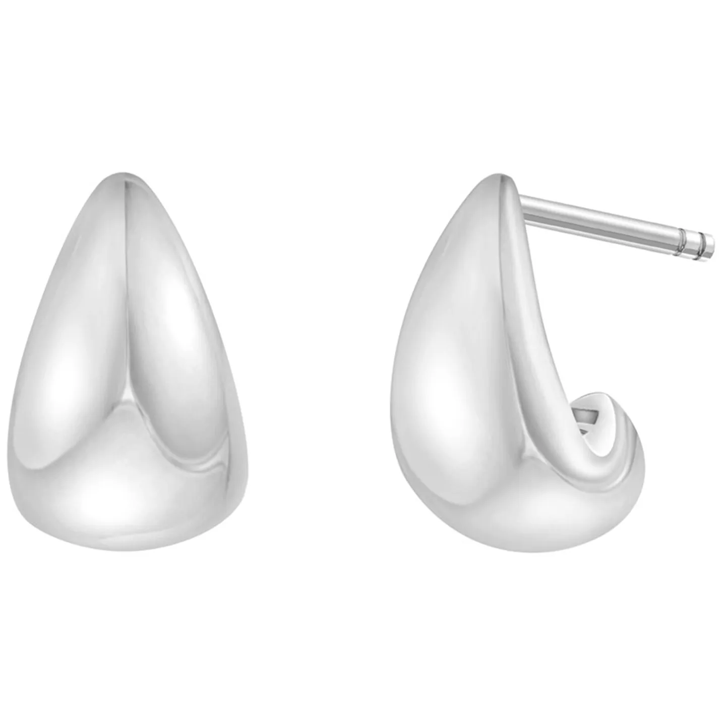 Arden White Gold Teardrop Earrings