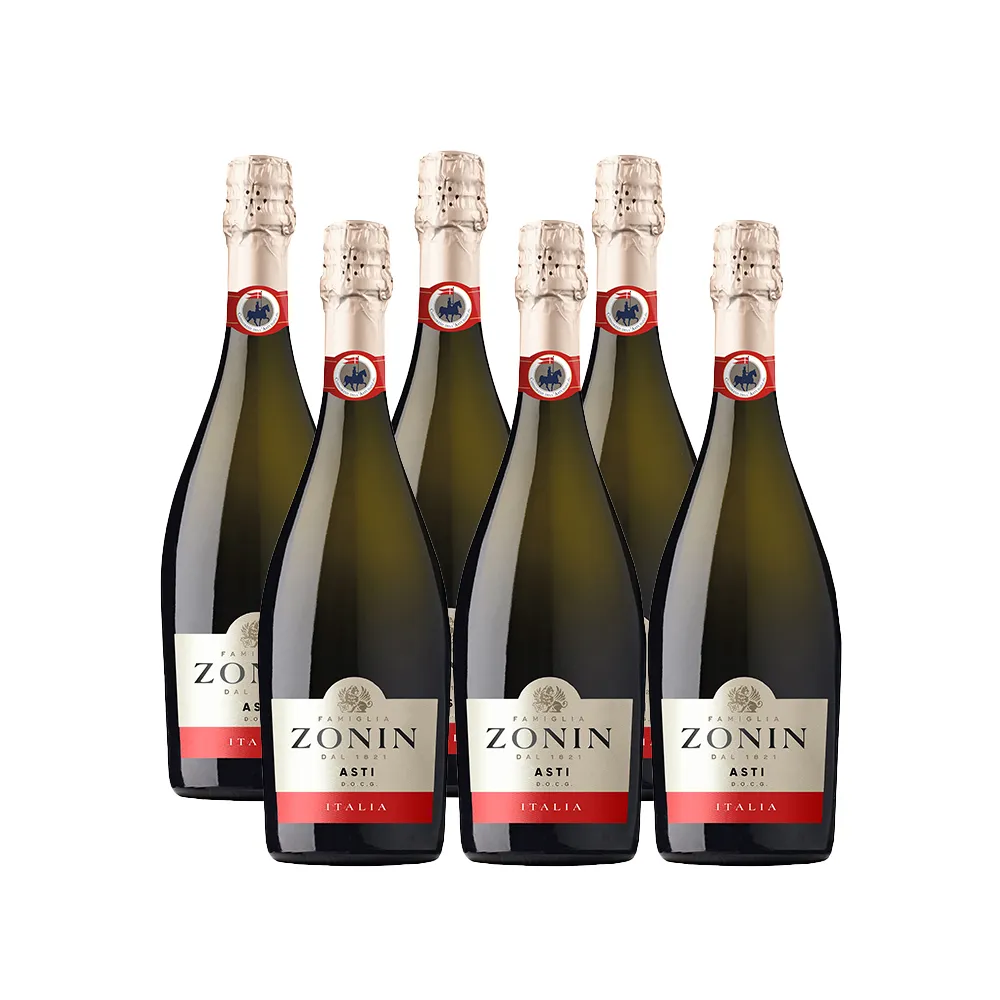 ZONIN 卓林 【意大利产区】阿斯蒂低醇甜型起泡葡萄酒 7%/750ml*6