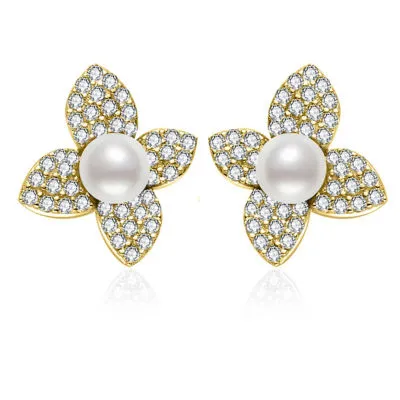 Top Grade Freshwater Pearl Earrings WE00844 | BLOOM
