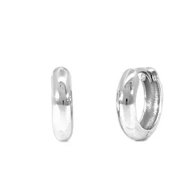Arden White Gold Hoop Earrings