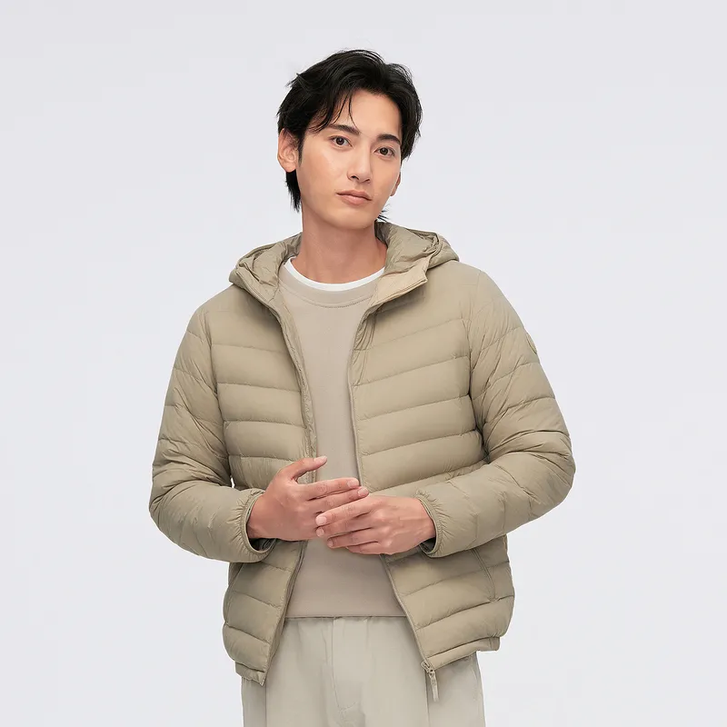 波司登 秋季新款基础轻暖羽绒服短款男B40131007 浅瓷米|7463/180/100A