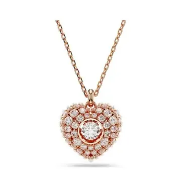 SWAROVSKI 施华洛世奇 Hyperbola 链坠 合成立方氧化锆, 仿水晶, 镀玫瑰金色调, 仿水晶，仿水晶内核的仿珍珠
