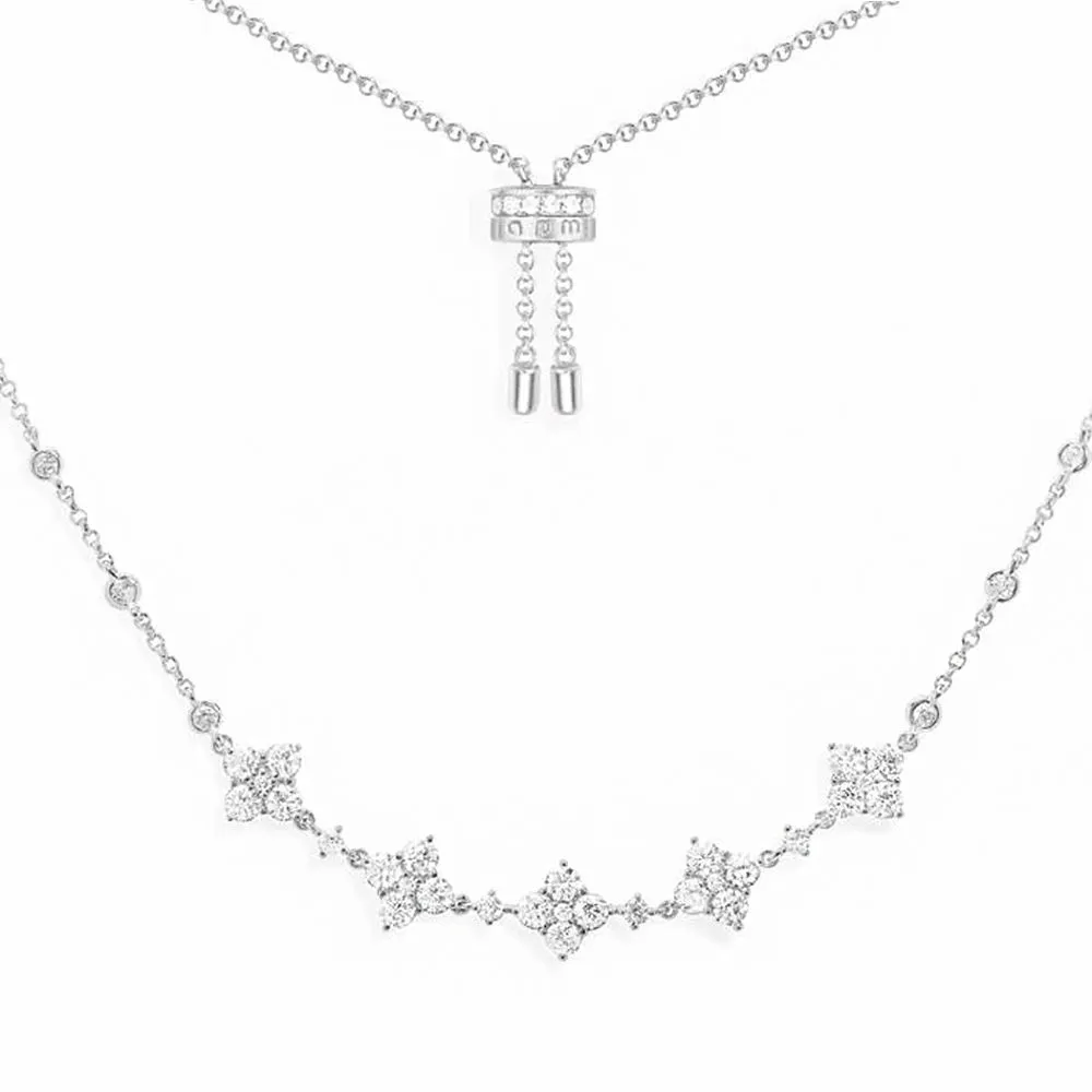 APM MONACO 闪耀可调节项链 银白色