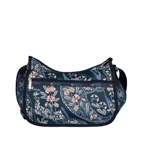 LeSportsac 乐播诗简约休闲斜挎包 织物 藏蓝色