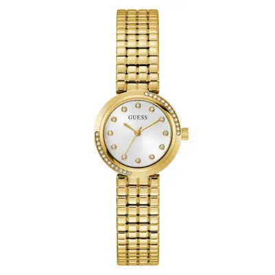 GUESS Women 28mm Gold Case & Recycled Steel Watch (GW0930L2)