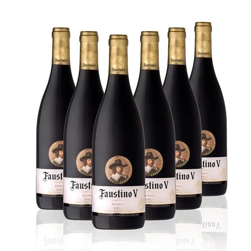 【超值组合】Faustino 福斯蒂诺五世标准装红葡萄酒750ml*6瓶