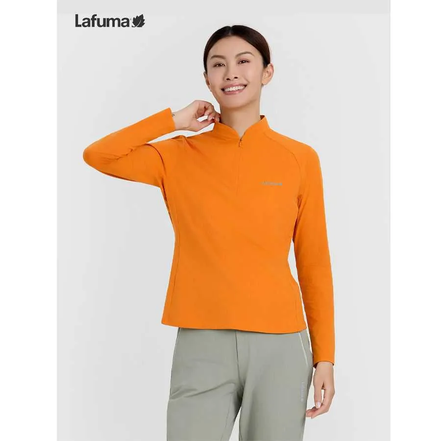LAFUMA 乐飞叶女士涤仿棉平纹半拉链T恤LFTS5CL70