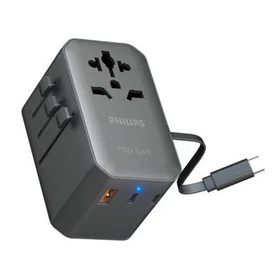 Philips Travel Worldwide Charger Adapter 70W Fast Charge