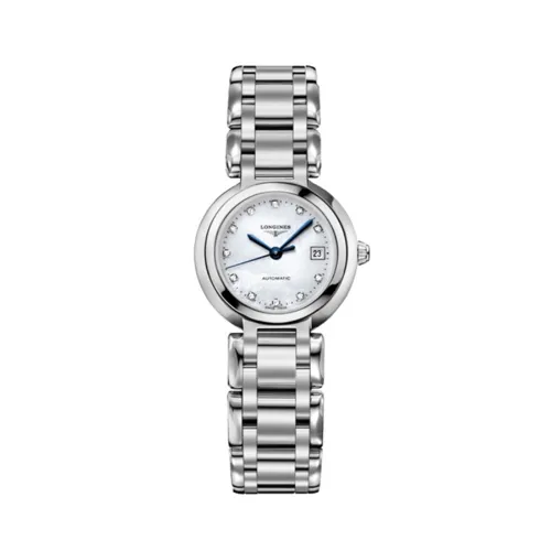 Longines浪琴PrimaLuna系列钢带女士机械腕表