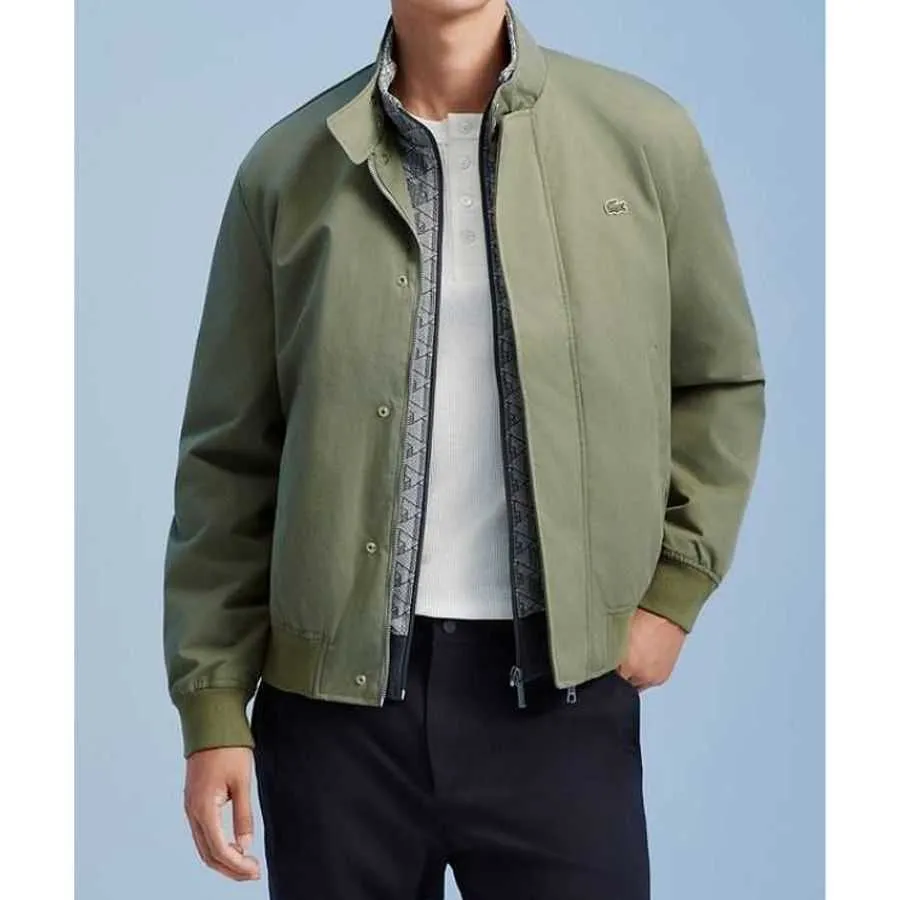LACOSTE 法国鳄鱼男士外套BH1349-10.BMY.48 卡其绿 48
