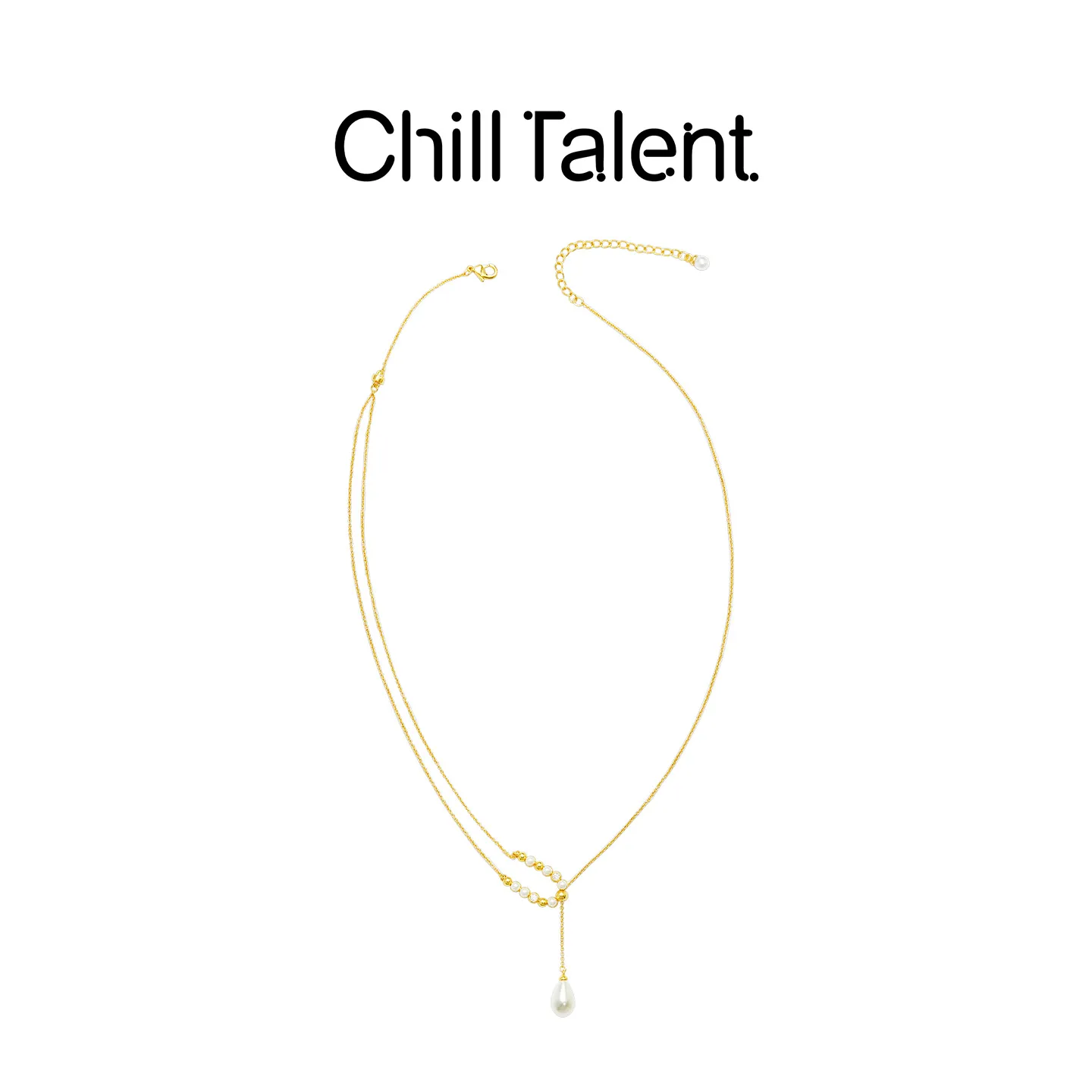 ChillTalent 星光之弧拱门项链原创设计精致法式时尚 金色