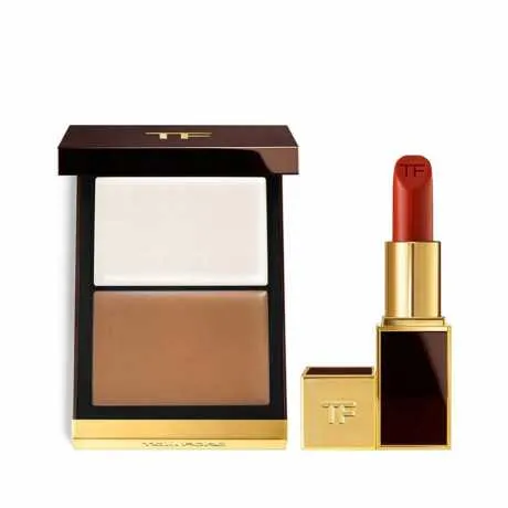 【彩妆搭配】TOM FORD新烈焰幻魅唇膏【黑管】16+立体双色塑颜膏0.5 16 斯嘉丽红+立体双色塑颜膏 0.5