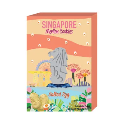 SINGAPORE MERLION COOKIES 120G - SALTED EGG