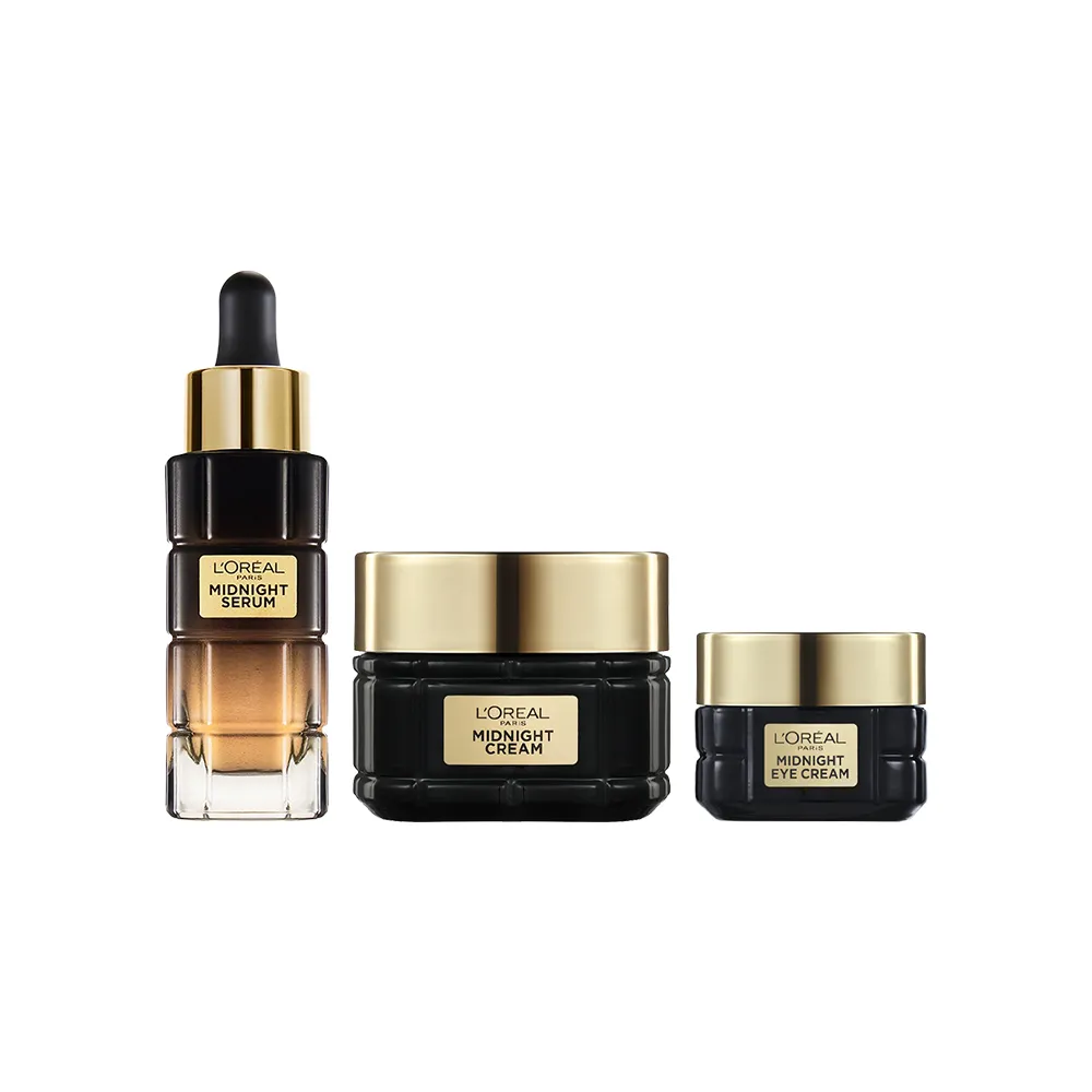 L’ORÉAL 欧莱雅 金致臻颜套装 金致臻颜眼霜15ml+金致臻颜修护霜50ml+金致臻颜焕活精华乳30ml