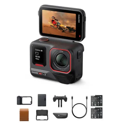 Insta360 Ace Pro 2 Action Camera, Flash Print Bundle