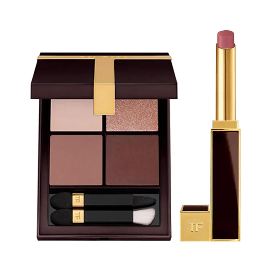 汤姆福特 【眼唇组合】TOM FORD幻魅四色眼影31沙漠之下盘11g+丝绒柔雾唇膏110玫瑰雾棕色 2g