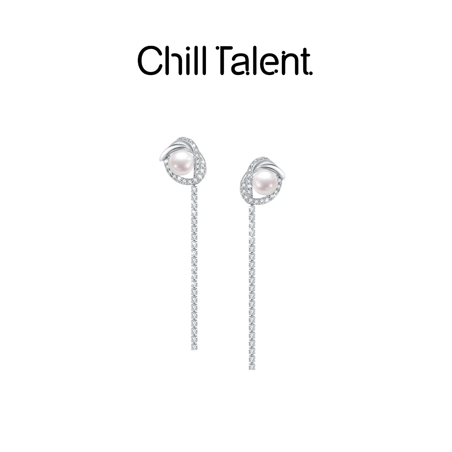 ChillTalent 【孙乐言 孙悦同款】星光甜酒耳饰气质轻奢时尚百搭 银色