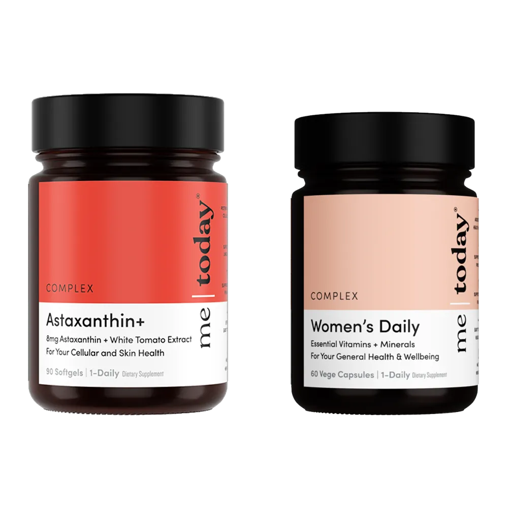 MeToday MeToday 女性复合维生素 60粒+虾青素进口1218打光瓶 90粒/瓶