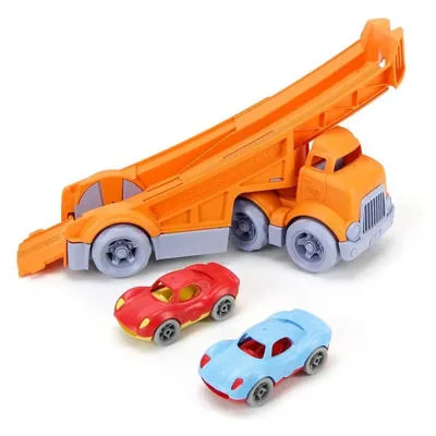 Green Toys Racing Truck W/ 2 Racers - 6m+
