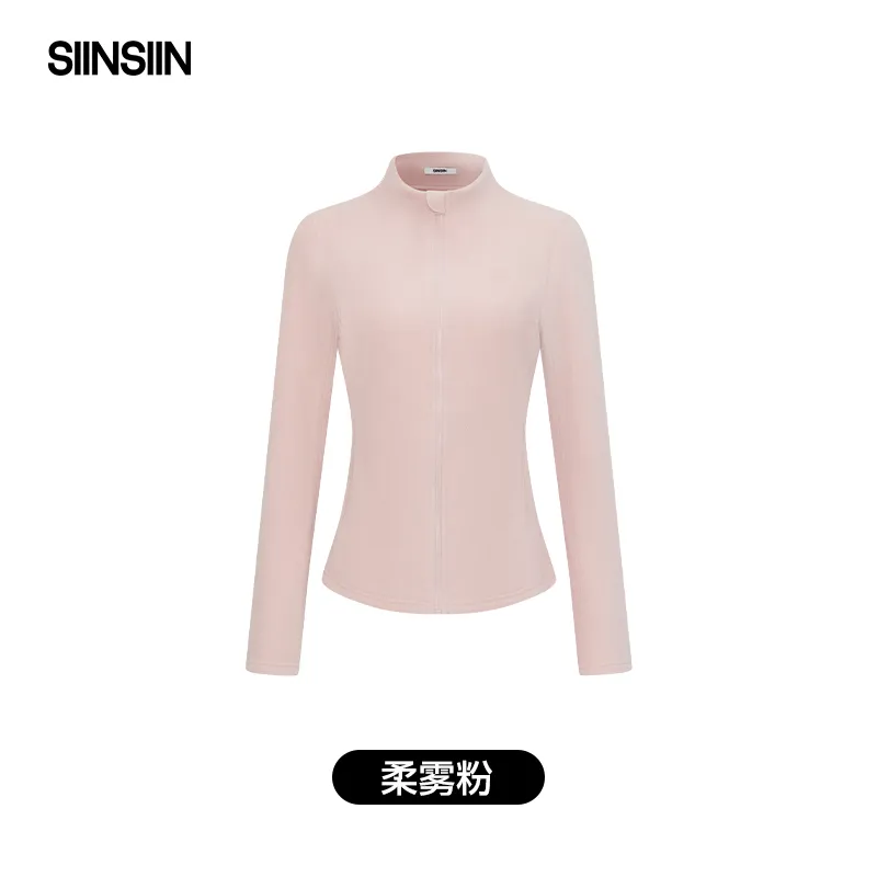 siinsiin轻塑暖绒衣2.0内搭抓绒保暖衣 SB2SZ19002 规格:柔雾粉;尺码:XL