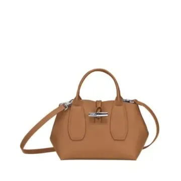 LONGCHAMP 珑骧Roseau小号手提包 22*11*18cm 自然色 皮革
